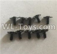 Wltoys 18405 Parts-L959-62 Round Head self tapping screws with tape(2.5x6x8PWB)-10pcs,Wltoys 18405 RC Crawler Car Spare Parts Replacement Accessories,1:18 18405 4wd RC rock racing car Parts,On Road Drift Racing Truck Car Parts